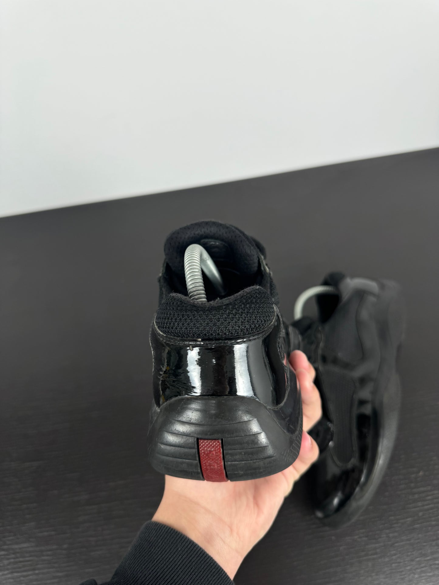 Prada American Cup Black Shiny (42,5)