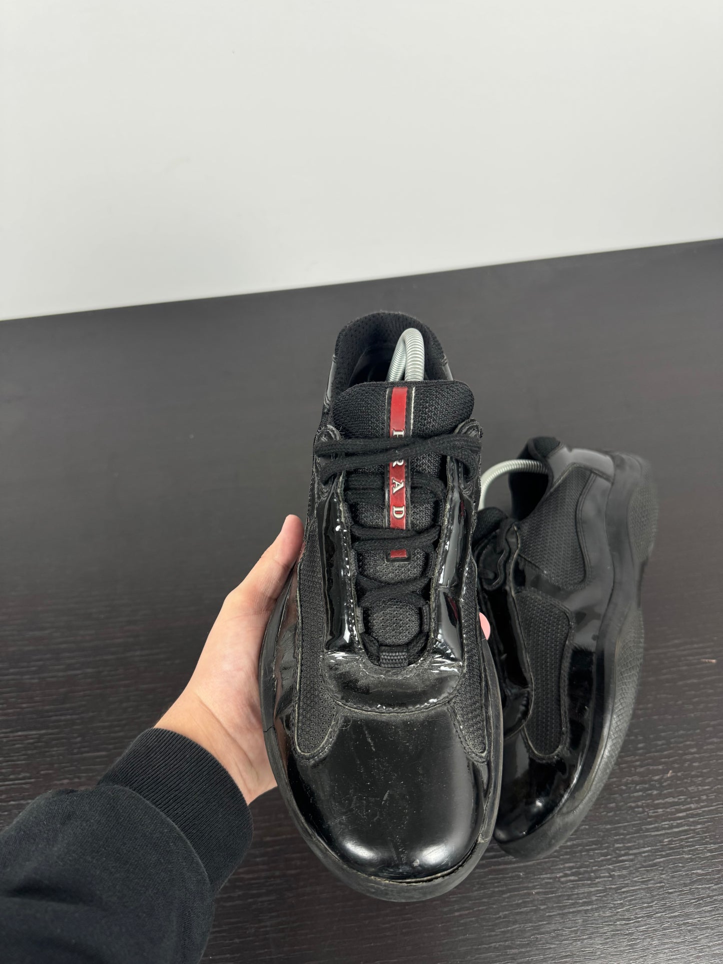 Prada American Cup Black Shiny (42,5)