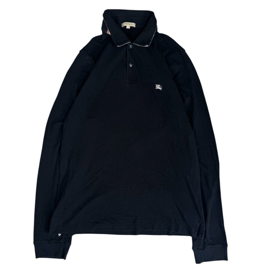 Burberry Long Sleeve Polo Shirt (L)