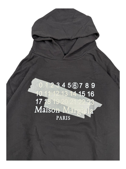 Maison Margiela Paris Numbers Logo Brand Hoodie (L)