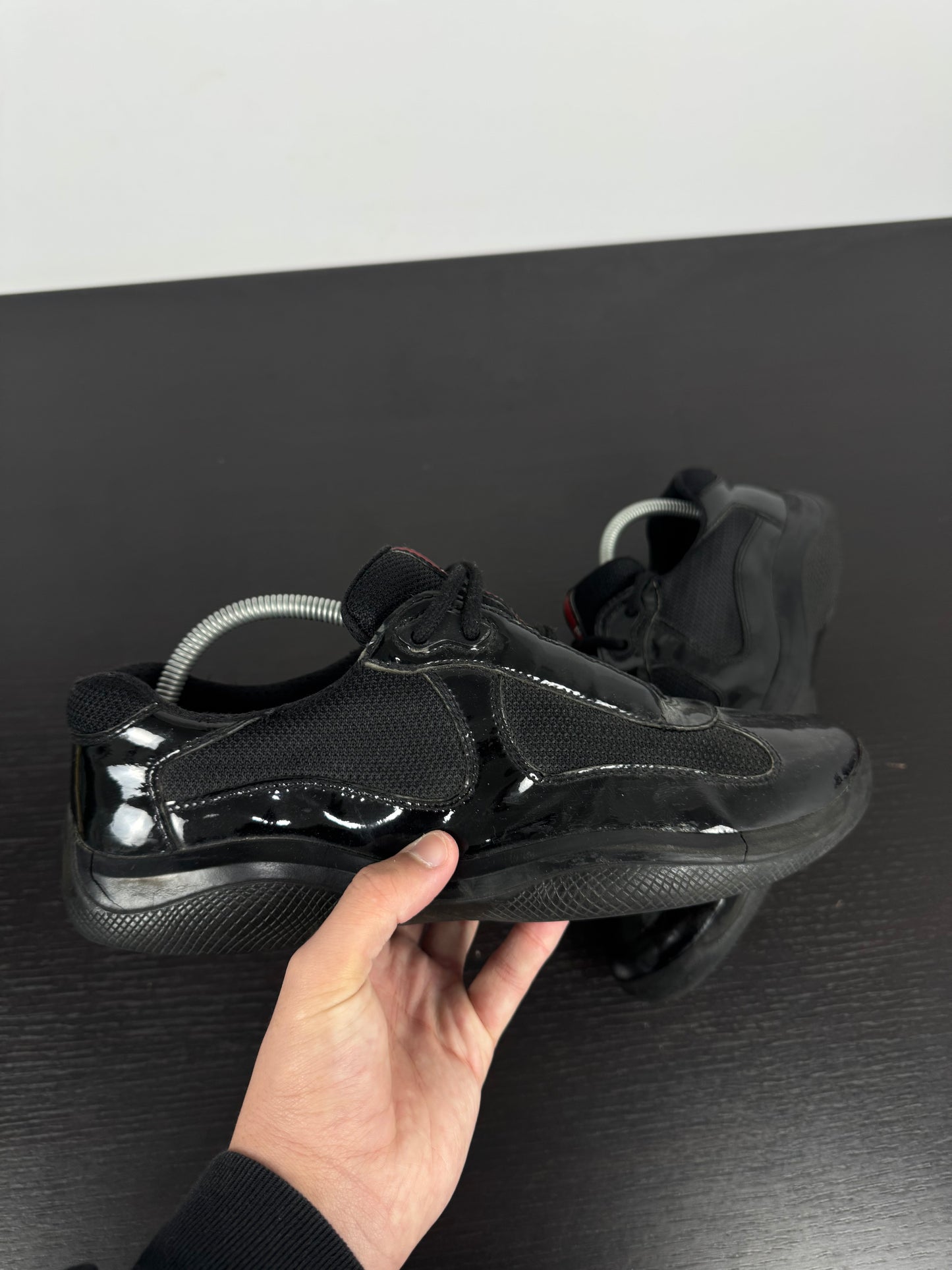 Prada American Cup Black Shiny (42,5)