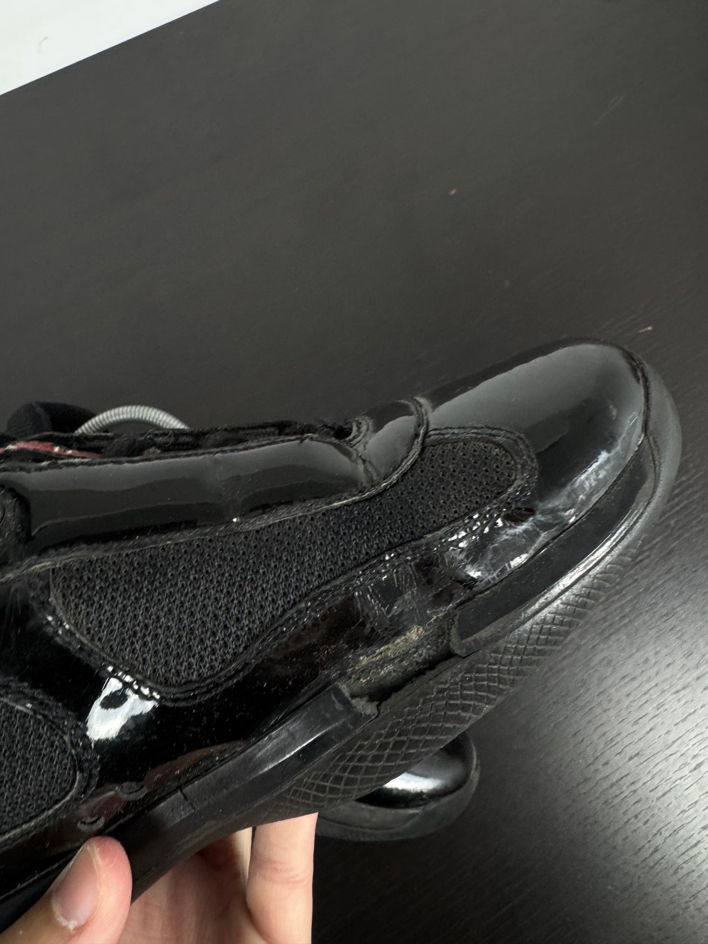 Prada American Cup Black Shiny (42,5)