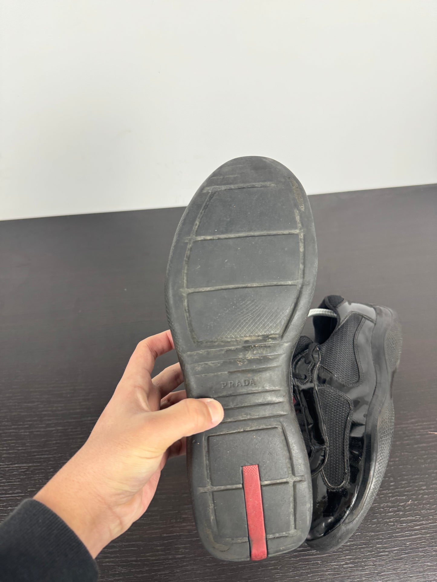 Prada American Cup Black Shiny (42,5)