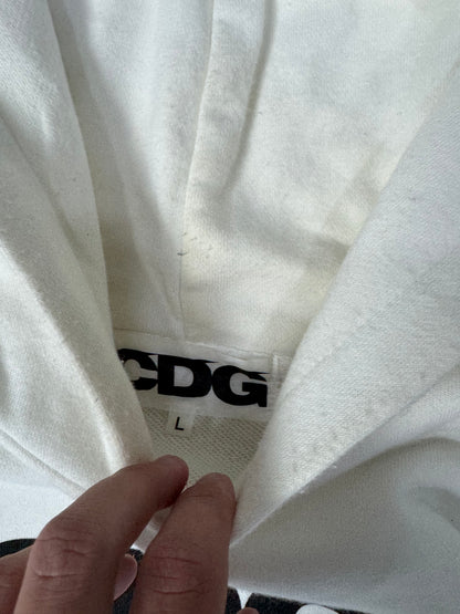 Comme Des Garçon (CDG) Hoodie White (L)