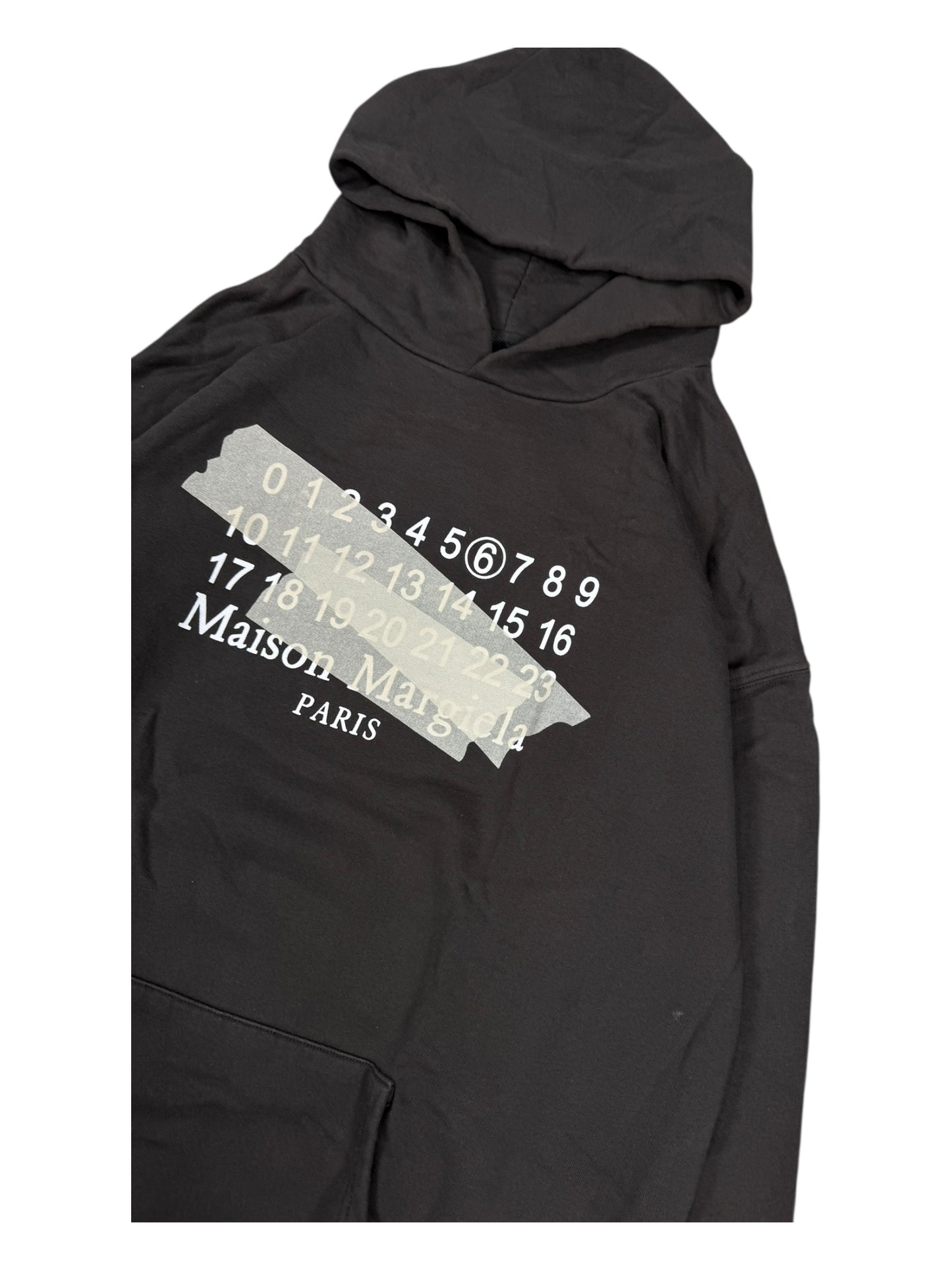 Maison Margiela Paris Numbers Logo Brand Hoodie (L)