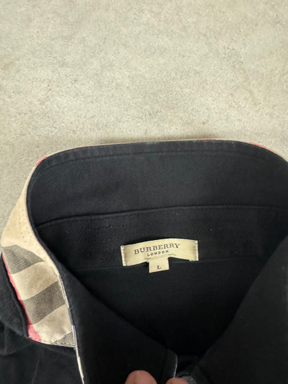 Burberry Long Sleeve Polo Shirt (L)
