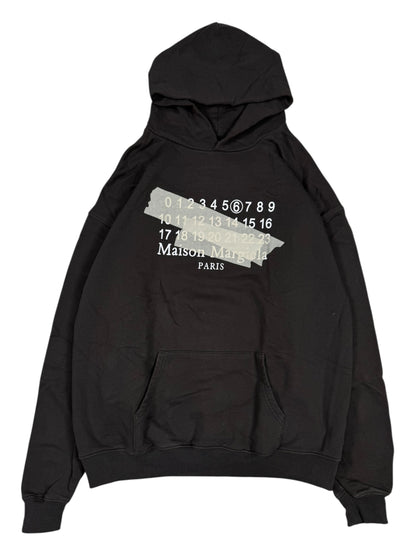 Maison Margiela Paris Numbers Logo Brand Hoodie (L)