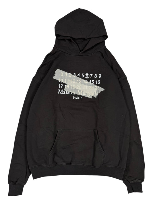 Maison Margiela Paris Numbers Logo Brand Hoodie (L)