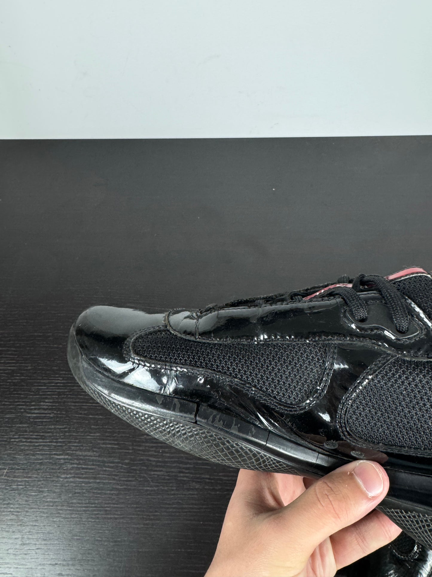 Prada American Cup Black Shiny (43)